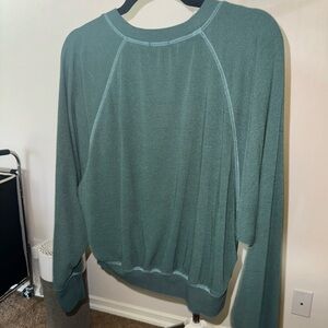 NIA dark green long sleeve lounge shirt